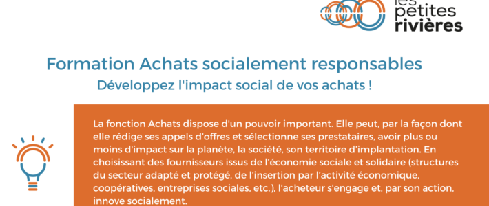 Achats socialement responsables : lancement de notre formation Achats socialement responsables : lancement de notre formation