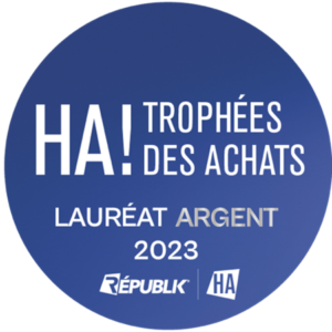 M2daille d'argent de la catégorie "co-construction" des Trophées des Achats 2023